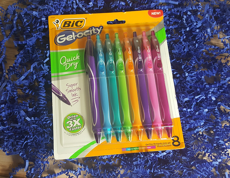 new BIC® Gel-ocity® Quick Dry gel pens