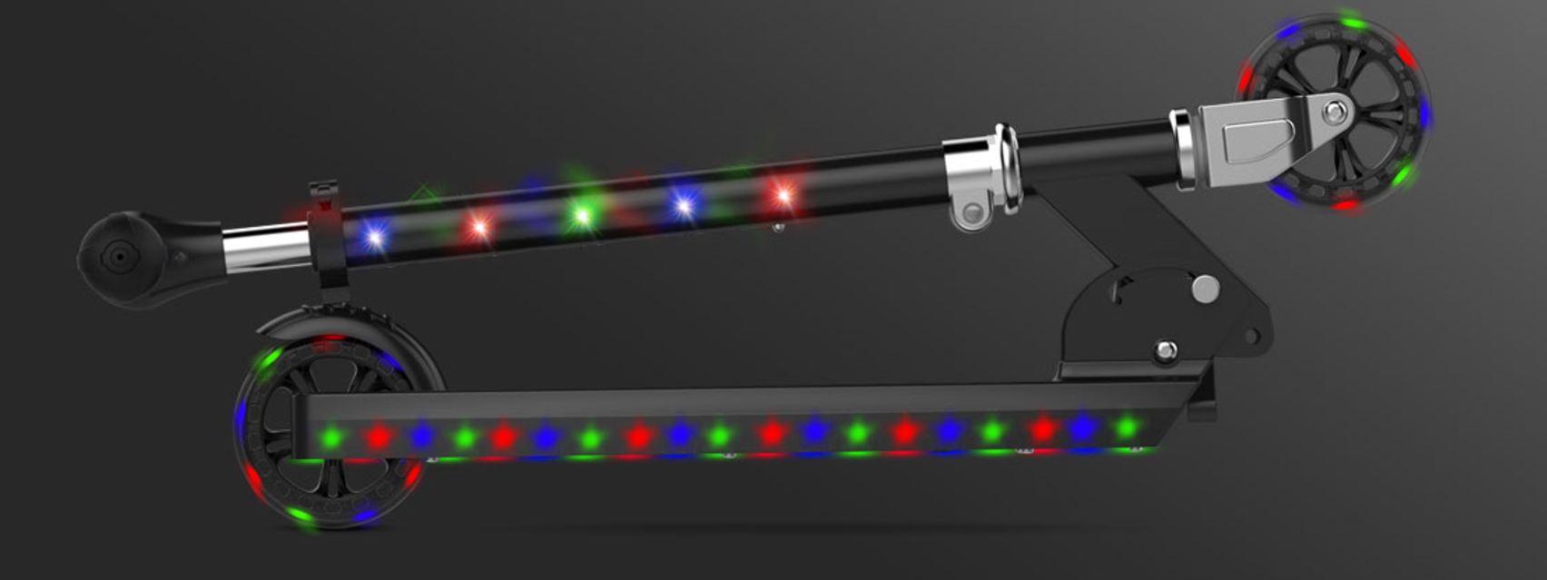 jupiter light up folding kick scooter