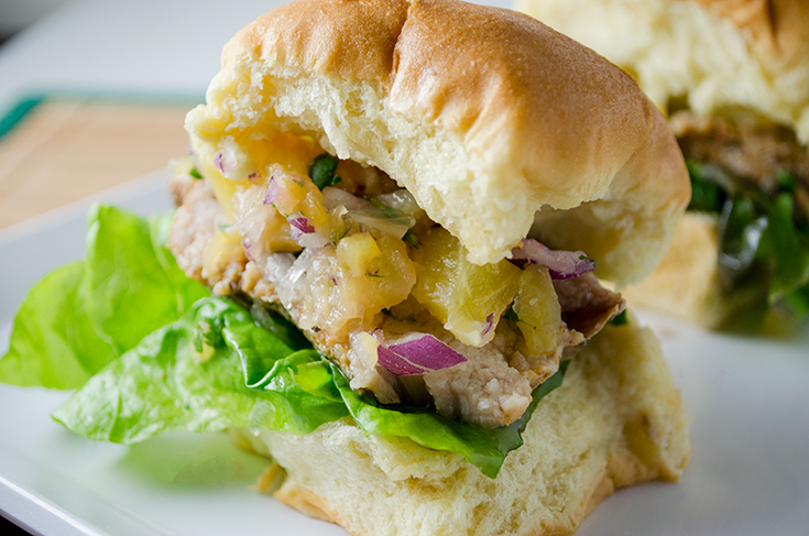 Pork Sliders With Pineapple Salsa