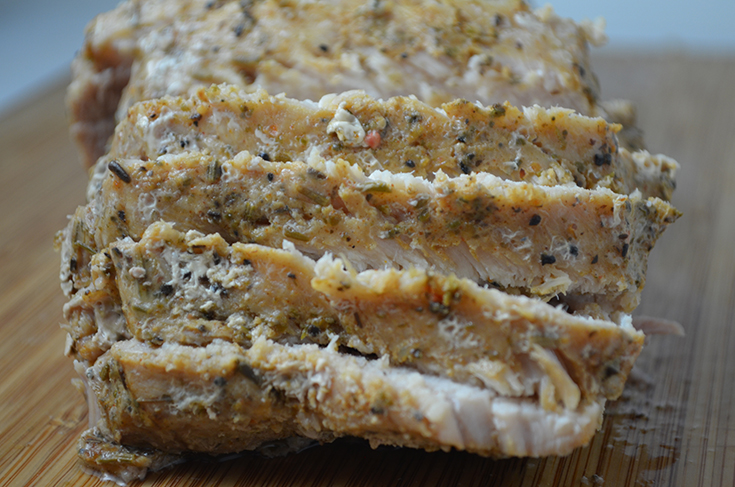 Roasted Garlic & Herb Marinated Fresh Pork Loin Filet