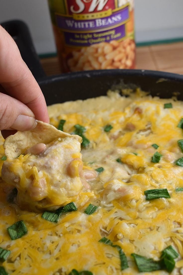 Skillet White Bean, Chicken & Cheese Dip With #SWBeans