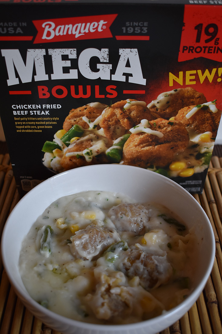 Chicken Fried Beef Steak Banquet MEGA Bowls