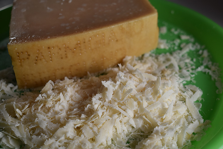 Grated Parmigiano Reggiano Cheese