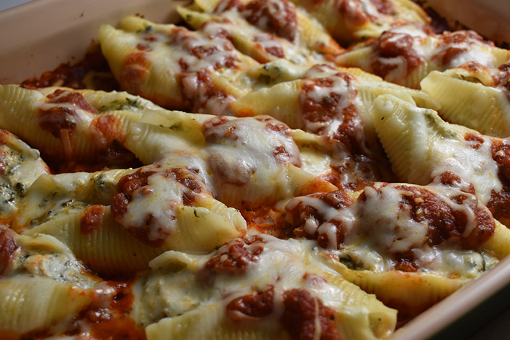 Stuffed Shells With Spinach & Parmigiano Reggiano