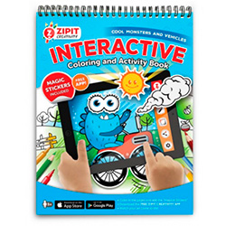 Zipit Interactive Coloring and Activity Book