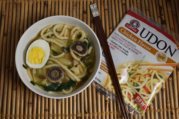 Mushroom & Artichoke Udon Soup Recipe 