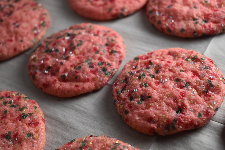 Red Snickerdoodle Cookies With #Krusteaz