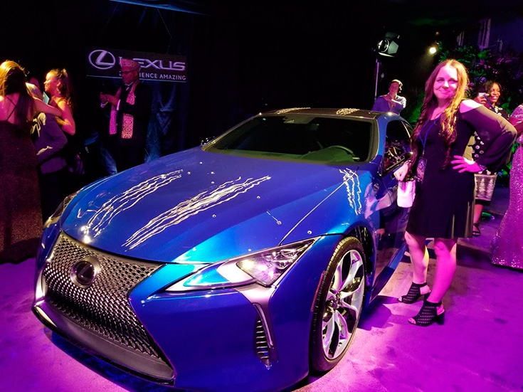 Limited Edition Black Panther Lexus at the World Premiere