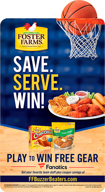 Foster Farms Buzzer Beaters Website