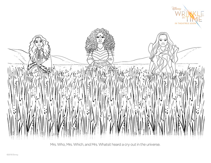 FREE A Wrinkle In Time Coloring Page #5