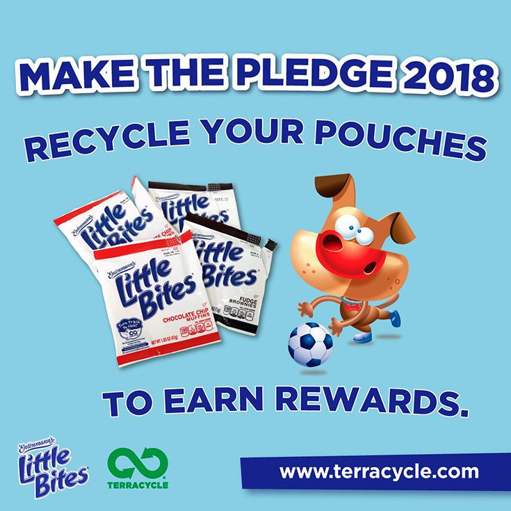 Make the Pledge With Entenmann's Little Bites Pouch Recycling Program with TerraCycle