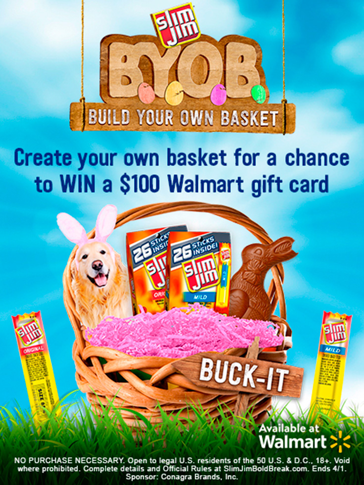 Slim Jim BYOB Build Your Own Basket Contest