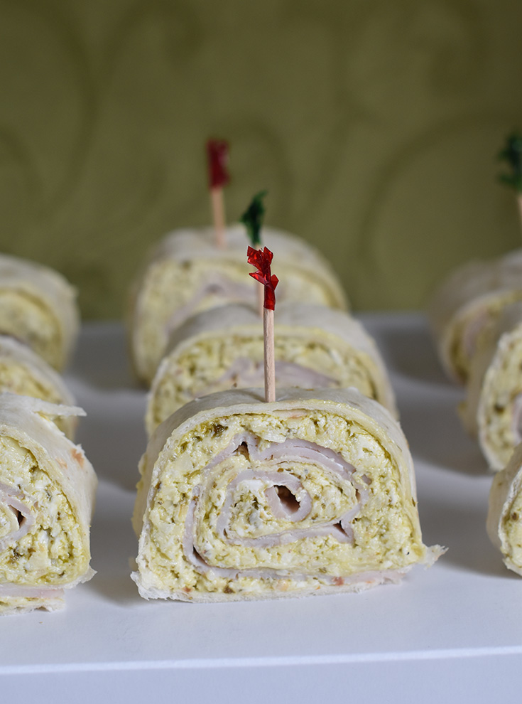 Turkey and Pesto Pinwheels