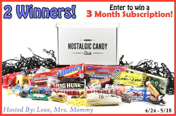 3 Month Nostalgic Candy Club Subscription Giveaway 