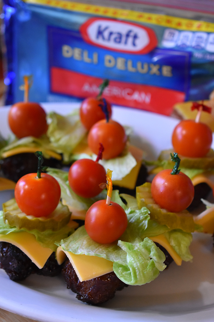 BBQ Cheeseburger Meatballs