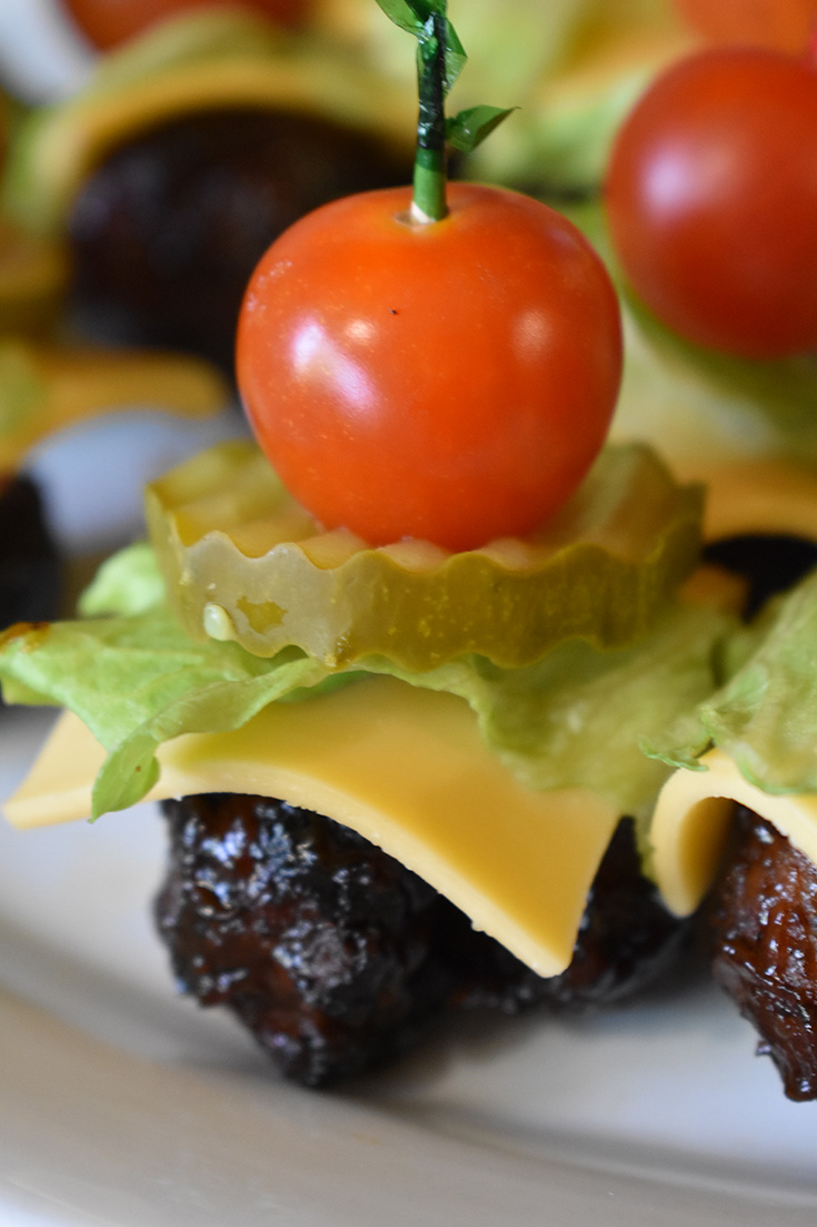 BBQ Cheeseburger Meatballs