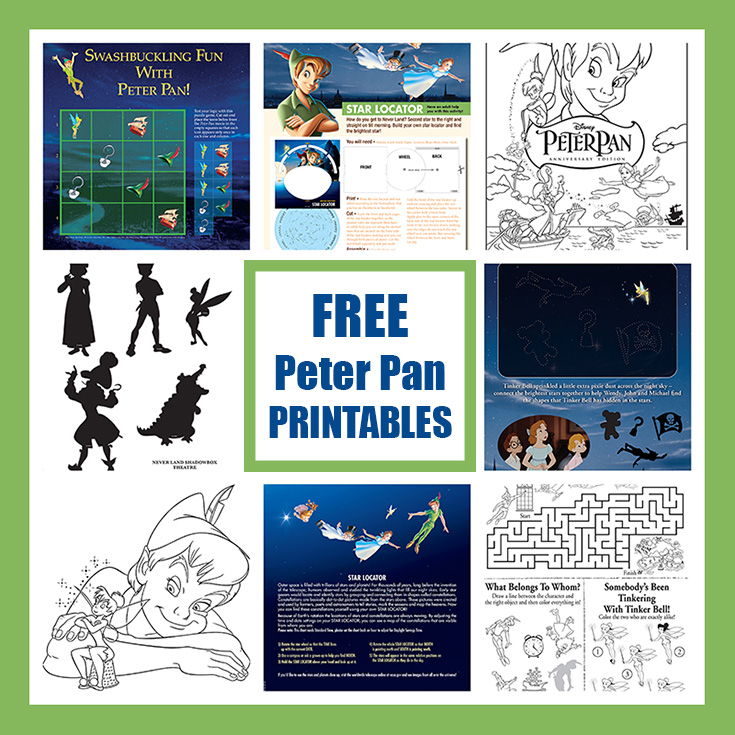 FREE Peter Pan Anniversary Printables