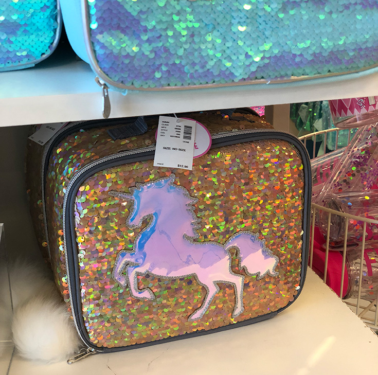 Justice Unicorn Lunch Tote