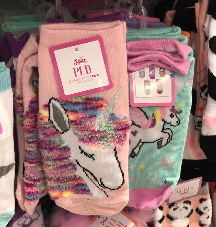 Justice Unicorn Socks