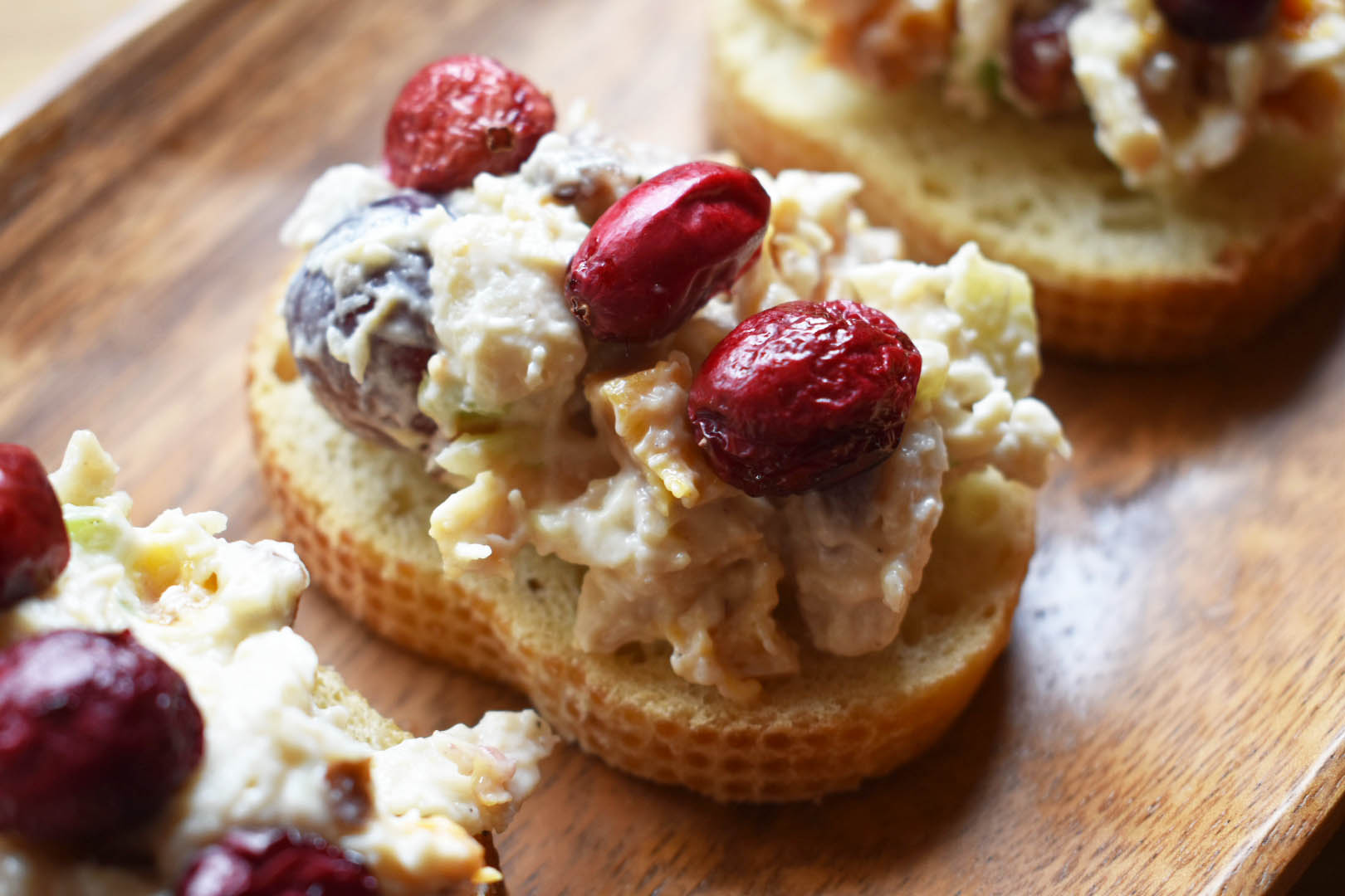 Cranberry Chicken Salad Bites 