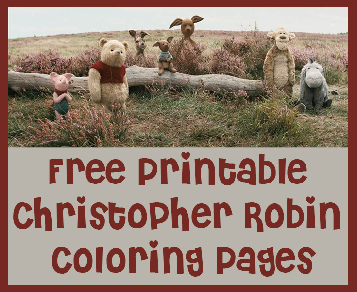 Free Printable Christopher Robin Coloring Pages