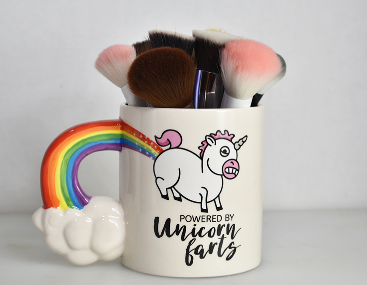 Powered By Unicorn Farts Mug