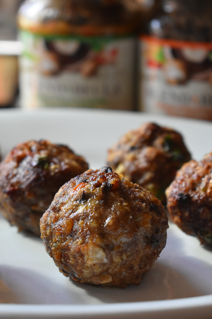 Air Fryer Beef & Portabella Mushroom Meatballs