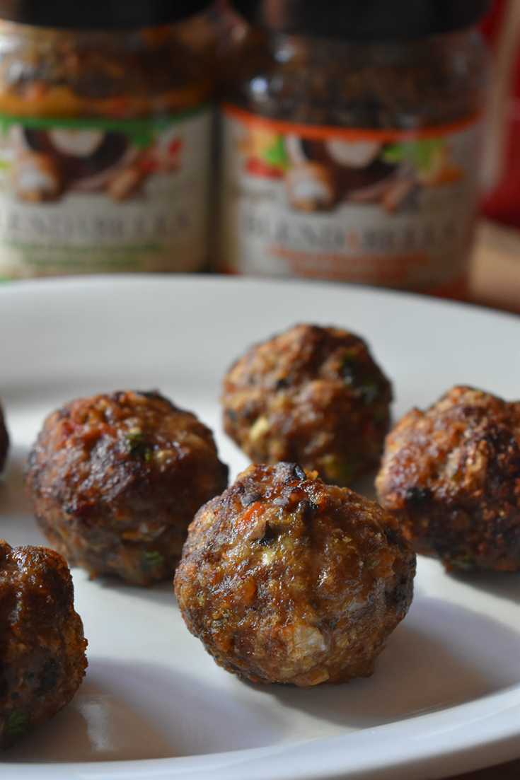 Air Fryer Beef & Portabella Mushroom Meatballs