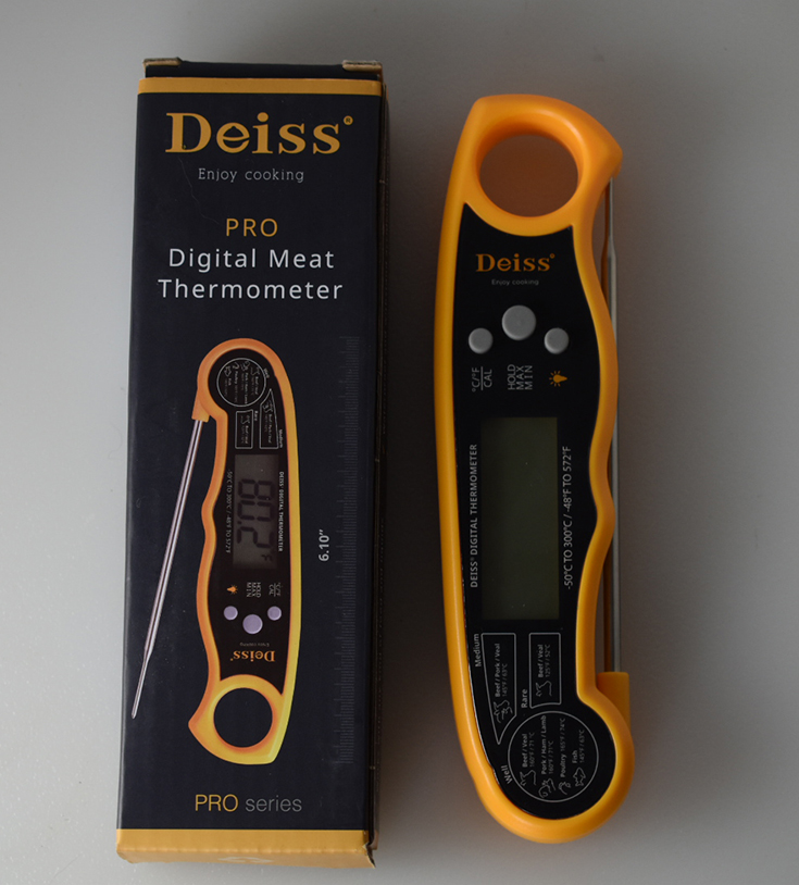 DEISS Pro Ultra Fast Digital Meat & Cooking Waterproof Thermometer with  Backlight Display & Reviews