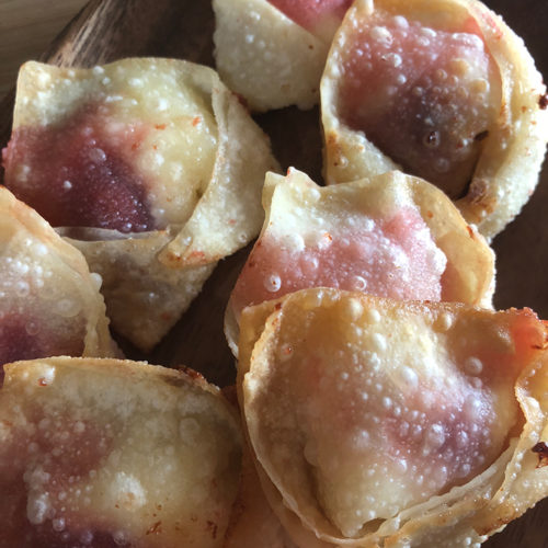 Fried Cherry Cheesecake Wontons TwinDragon ChefYakiFried Cherry