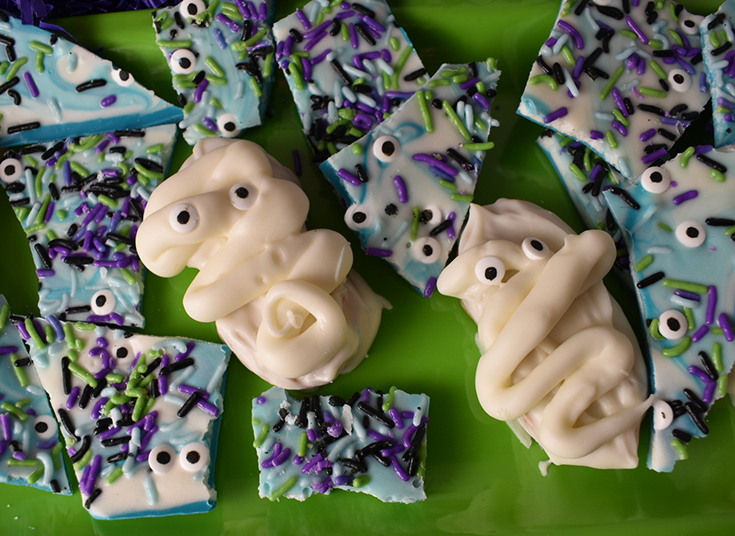 Monster Bark & Mummy Cookies