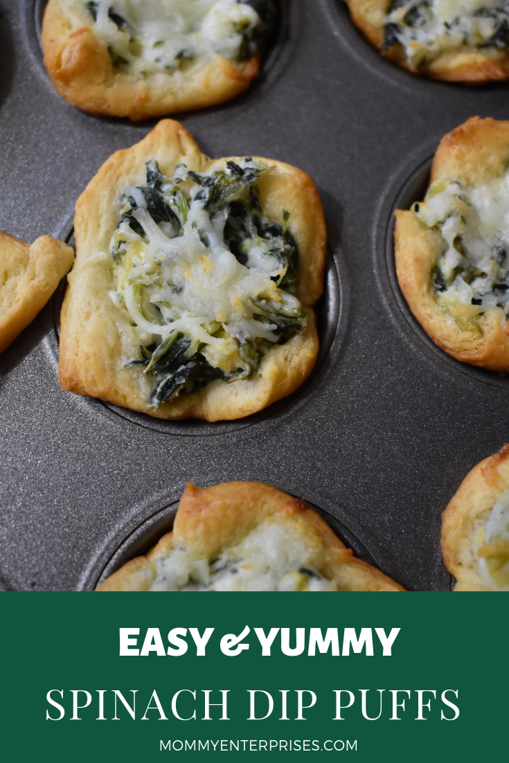 Easy Spinach Dip Puffs Recipe