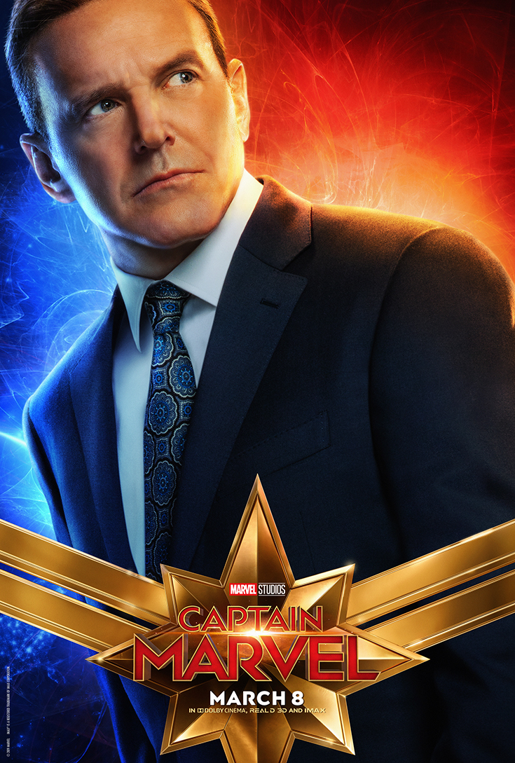 Captain Marvel Movie Poster - Phil Coulson/Clark Gregg