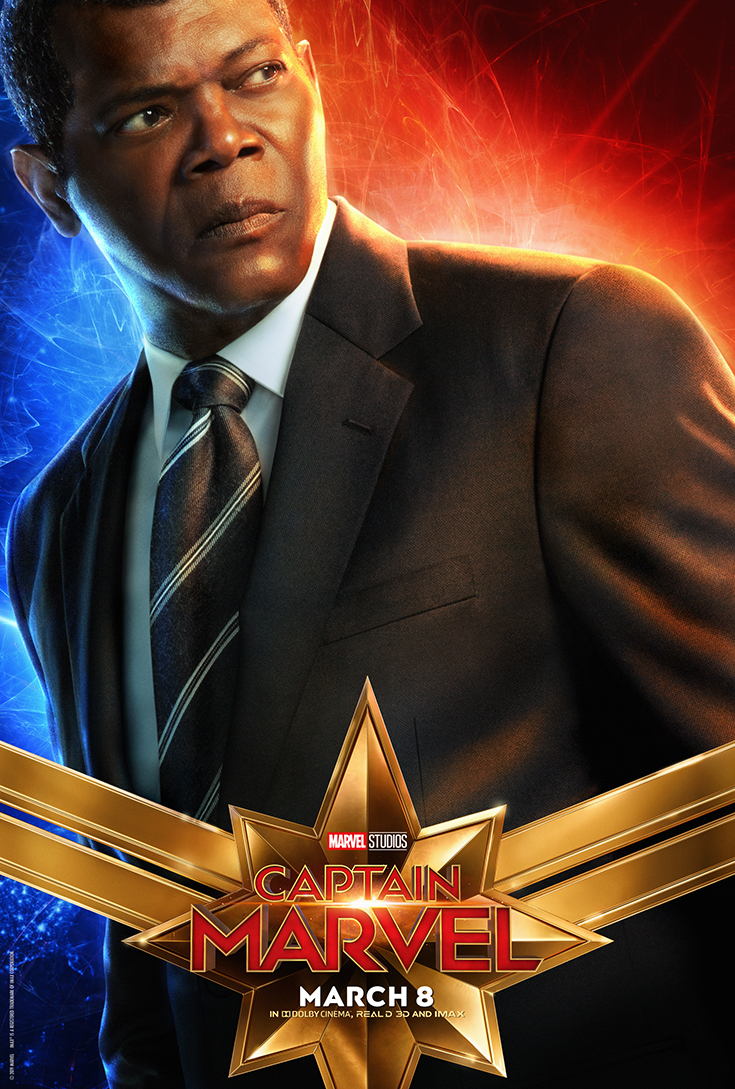 captain Marvel - Nick Fury - Movie Poster