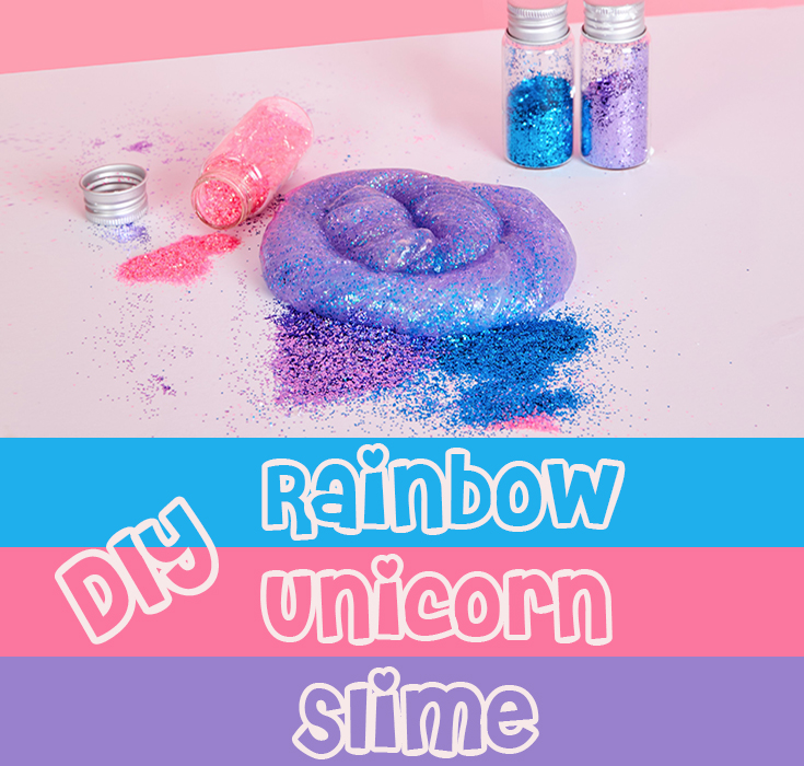 DIY Rainbow Unicorn Slime