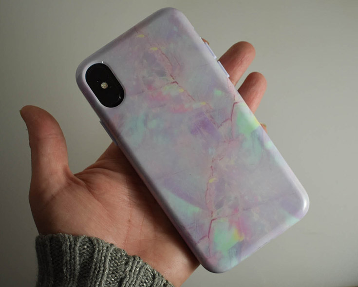 Cotton Candy Marble iPhone X Case