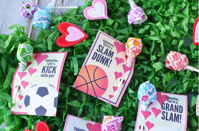 Free Printable Sports Valentines Day Cards