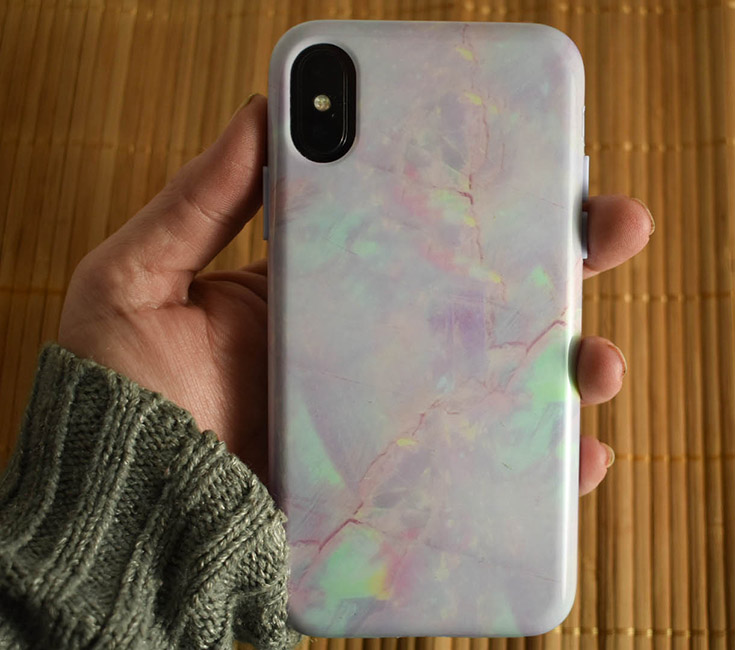 Velvet Caviar - Cotton Candy Marble iPhone X Case