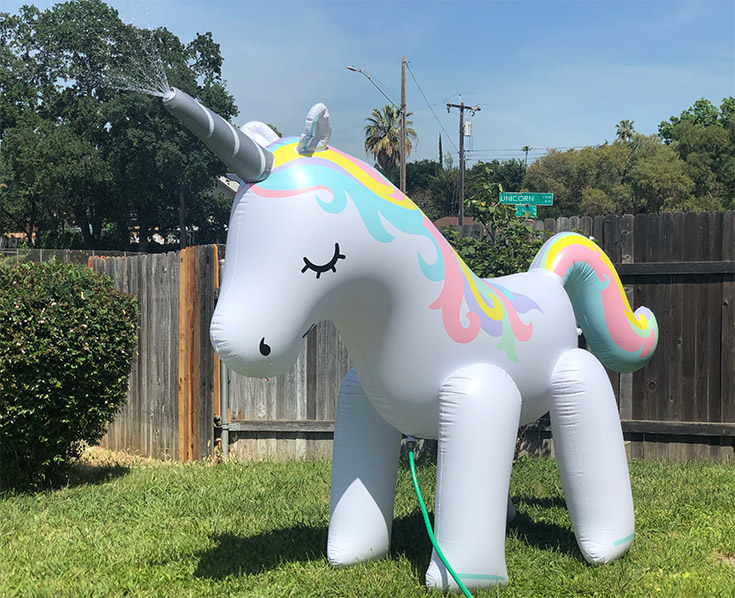 Big Mouth Unicorn Sprinkler