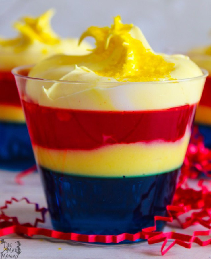 Captain Marvel Binary Jello Cups