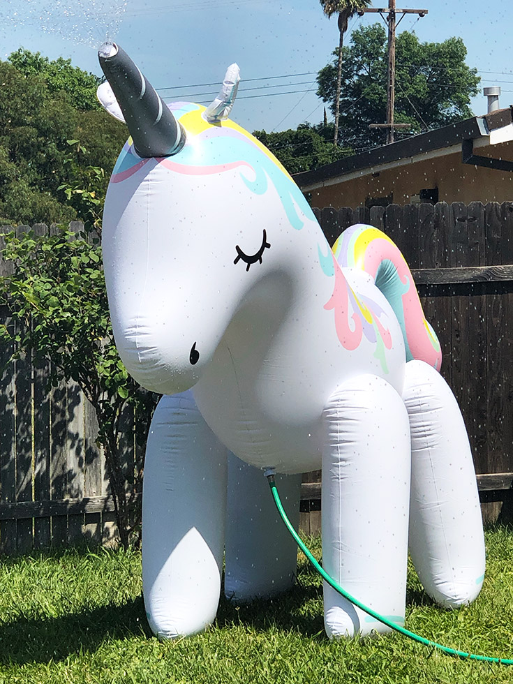 Giant Unicorn Sprinkler