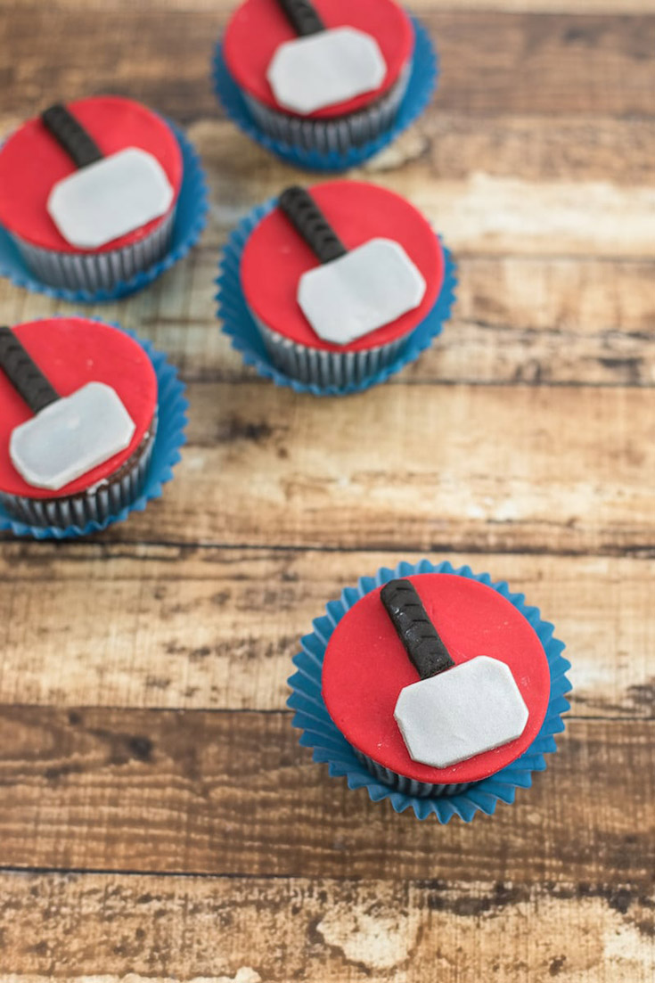 Thor Hammer Cupcakes