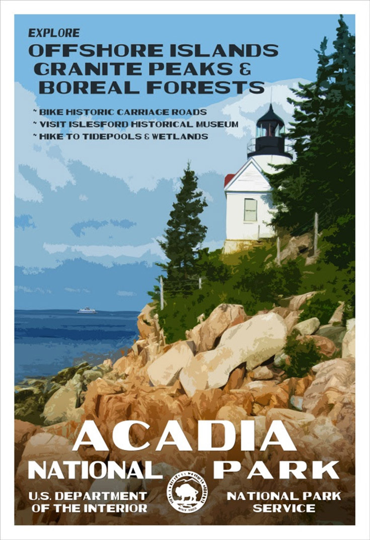 Acadia National Park Poster