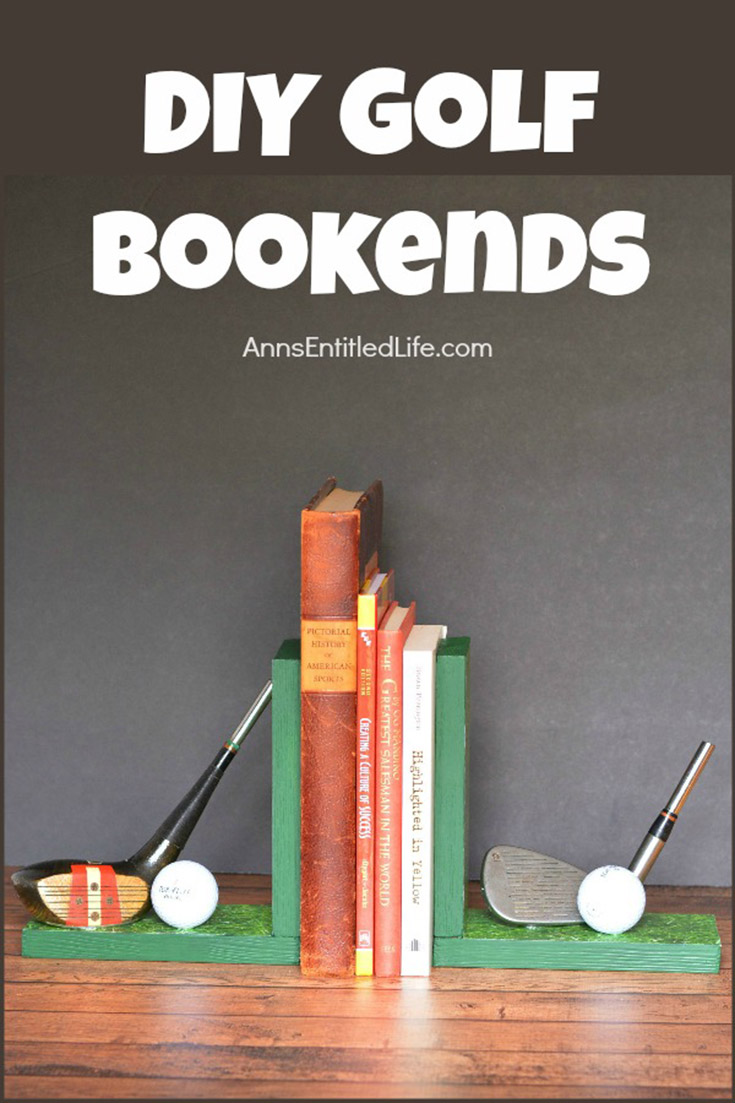 DIY Golf Bookends