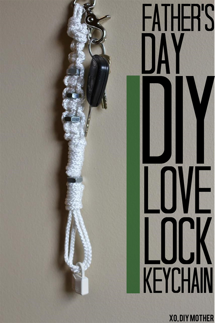 DIY Love Lock Keychain