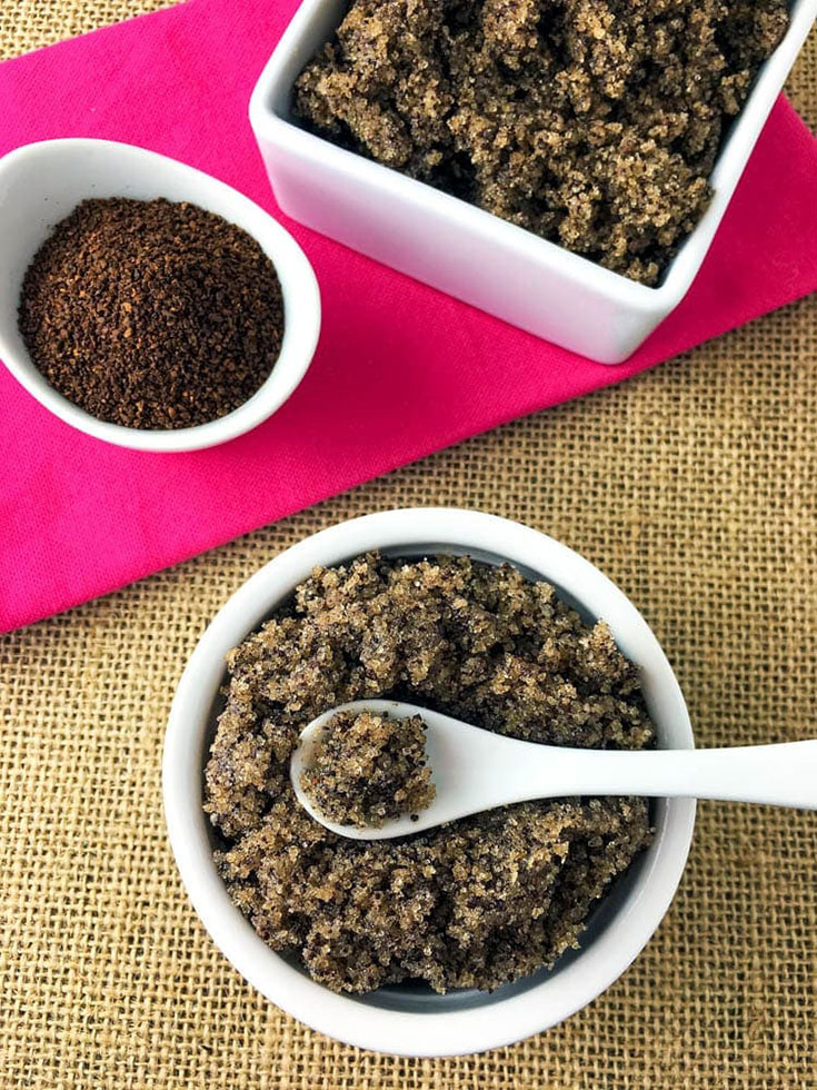 DIY Coffee Sugar Scrub