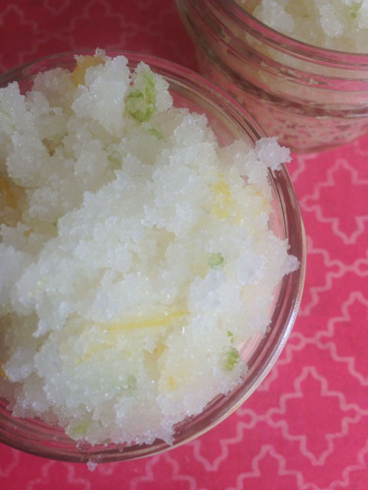 DIY Lemon Lime Sugar Scrub