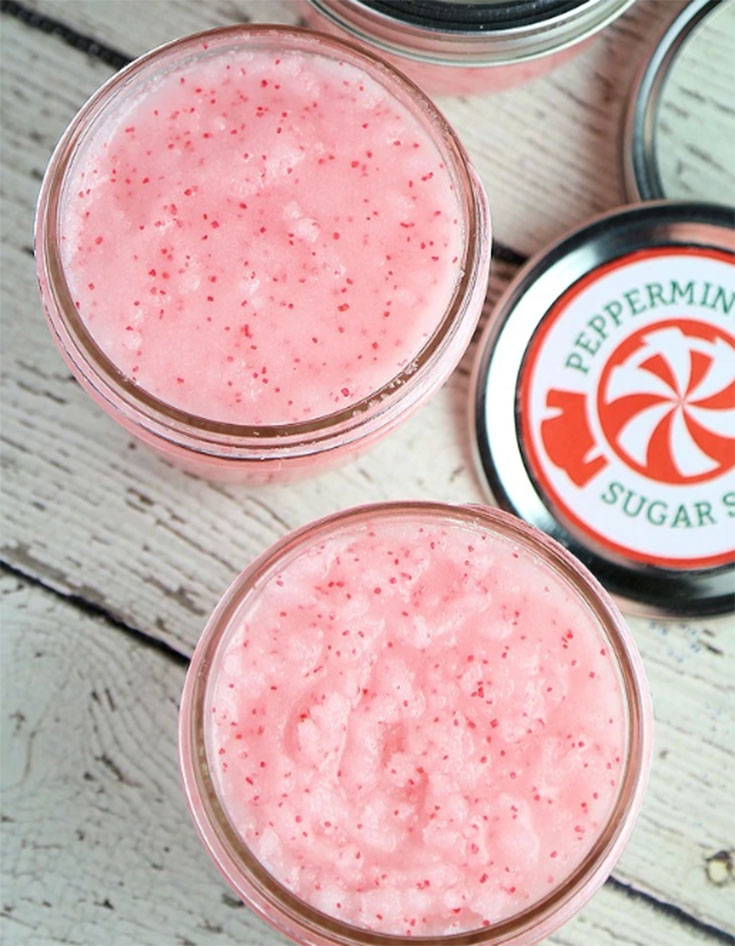 DIY Peppermint Sugar Scrub