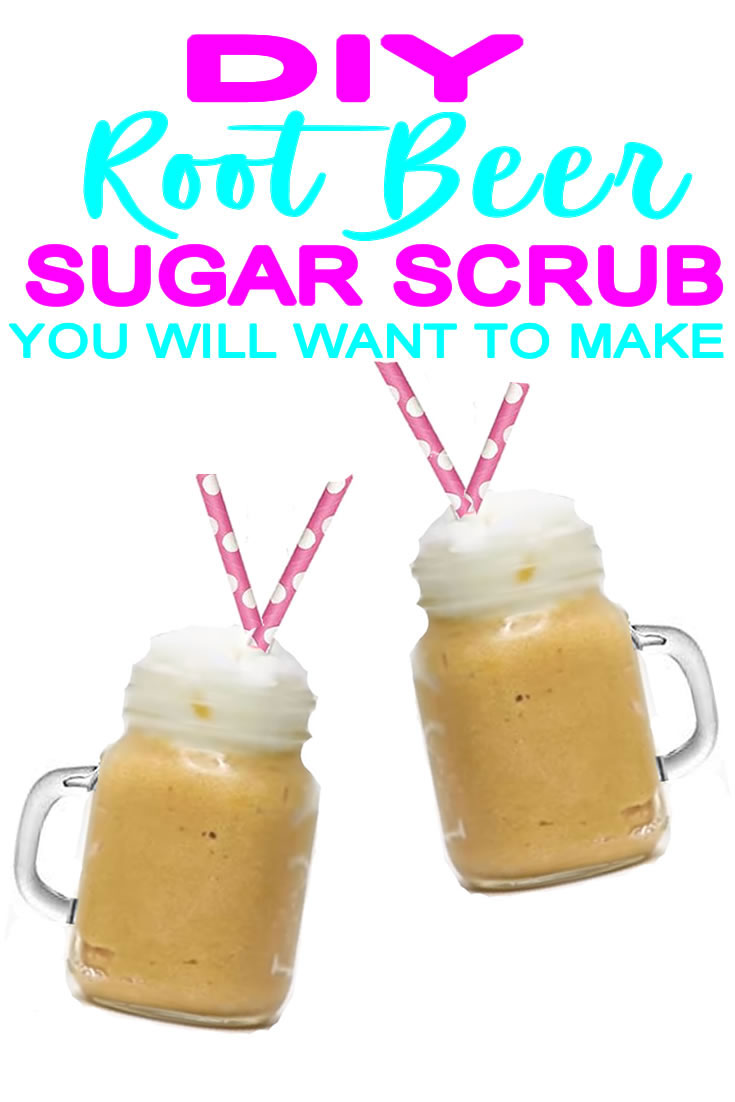 DIY Root Beer Float Sugar Scrub