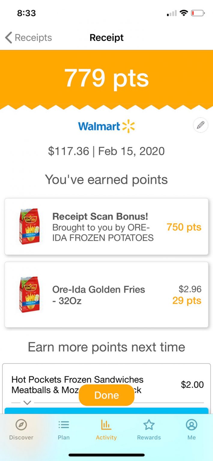 fetch reward receipts